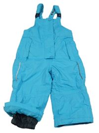 Světlemodré šusťákové laclové oteplovačky Papagino