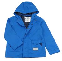 Modrá ľahká šušťáková jarná bunda s kapucňou Lupilu