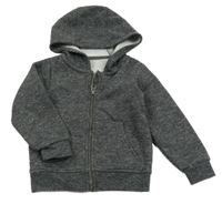 Sivá melírovaná prepínaci mikina s kapucňou Primark