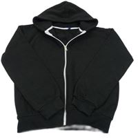 Čierna prepínaci mikina s kapucňou