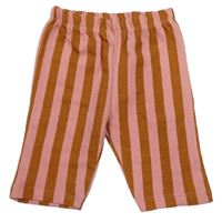 Ružovo-hnedé pruhované tepláky Next