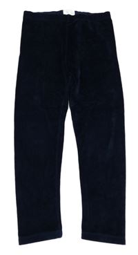 Tmavomodré zamatové legíny Fatface