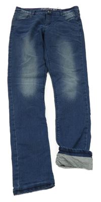 Tmavomodré podšité rifle Pocopiano