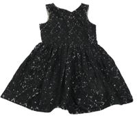 Černo-růžové krajkové šaty M&S