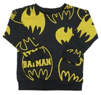Tmavošedo-žlutá mikina - Batman George