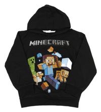 Černá mikina s kapucí - Minecraft 