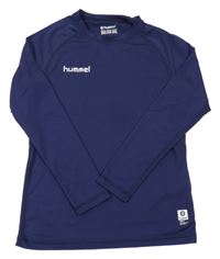 Tmavomodré sportovní triko Hummel