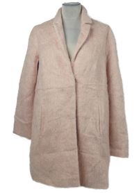 Dámský světlerůžový vlněný kabát Topshop 
