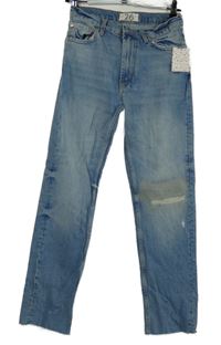 Nové - Dámské světlemodré rifle s prošoupáním Free People 