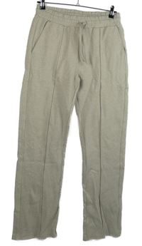 Dámske béžové široké tepláky Arne