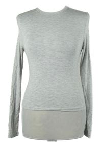 Dámské šedé crop triko 