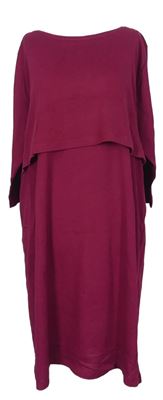 Dámske tmavoružové svetrové šaty Esmara