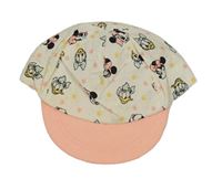 Bílo-neonově růžová kšiltovka s Minnie a Daisy Disney