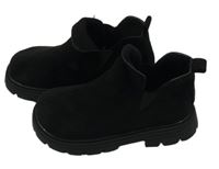 Nové - Černé semišové kotníkové boty vel.32