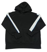 Čierno-biela športová mikina s kapucňou H&M
