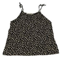 Čierno-hnedý vzorovaný top H&M