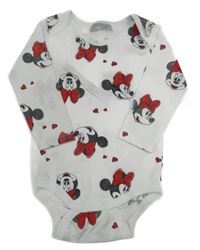 Bílé body s Minnie 