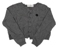 Tmavosivý prepínaci crop sveter H&M