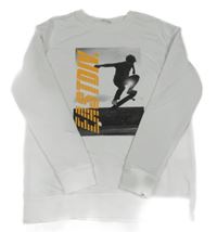 Biela mikina s potlačou H&M