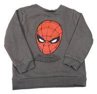 Tmavosivá mikina so Spidermanem Marvel