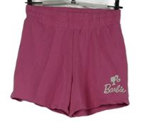 Dámské růžové teplákové kraťasy Barbie Primark