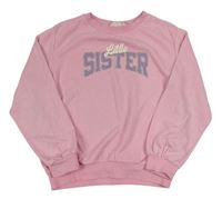 Světlerůžová mikina s nápisem H&M