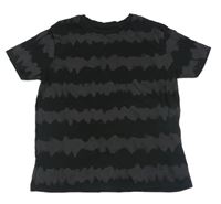 Čierno-tmavosivé vzorované tričko Primark