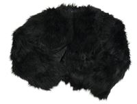 Černý kožešinový podšitý crop kabátek Firetrap