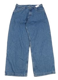 Nové - Modré baggy rifle H&M