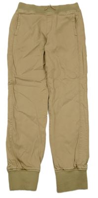 Pískové cuff rifle s úpletovým pasem Abercrombie&Fitch