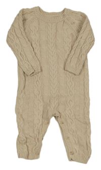 Béžový vzorovaný pletený overal Matalan