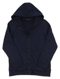 Tmavomodrá prepínaci mikina s kapucňou George