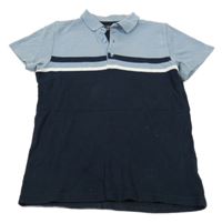 Modrfo-tmavomodré polo tričko Next