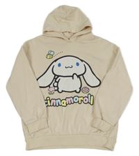 Světlebéžová mikina s kapucí - Cinnamoroll C&A