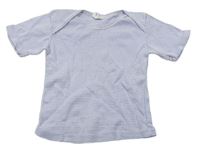 Modro-svetloružové pruhované tričko