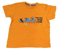 Oranžové tričko so surferom zn. Pocopiano