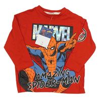 Červené tričko so Spider-manem Marvel