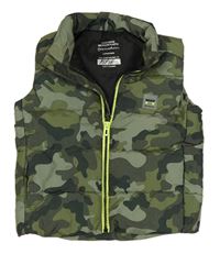 Khaki army šusťáková zateplená vesta Primark