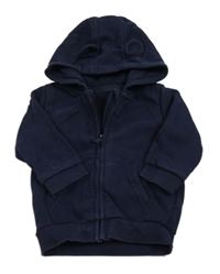 Tmavomodrá prepínaci mikina s kapucňou George