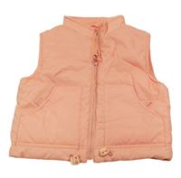 Ružová šušťáková zateplená vesta
