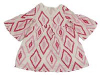 Bílá halenková tunika s výšivkou F&F