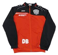 Červeno-čierna športová prepínaci mikina s logy Jako