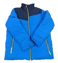 Modro-tmavomodrá šusťáková zimní bunda McKinley