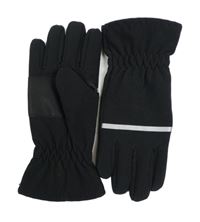 Černé softshellové prstové rukavice 