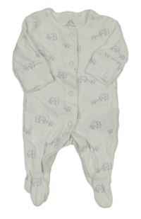 Biely overal so slonmi Next