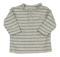 Šedo-tmavošedý pruhovaný svetr George