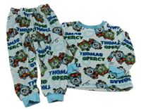 Světlemodré plyšové pyžamo s Thomasem George