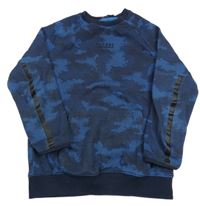 Tmavomodro-modrá army mikina s nápisem George 