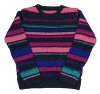 Farebný pruhovaný sveter St. Bernard