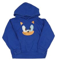 Kobaltově modrá mikina so Sonicem a kapucňou Awdis